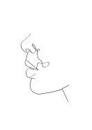 Face Profile Line Art | Crea tu propio cartel