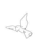 Flying Bird Line Art No2 | Crea tu propio cartel