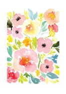 Flowers Watercolor Art | Crea tu propio cartel