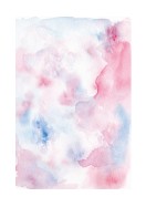 Abstract Blue And Pink Watercolor Art | Crea tu propio cartel