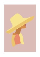 Woman In Sun Hat | Crea tu propio cartel