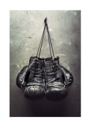 Boxing Gloves Hanging On Wall | Crea tu propio cartel