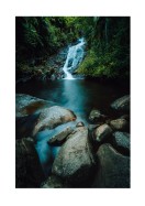 Waterfall In Forest | Crea tu propio cartel