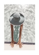 Woman In Sun Hat In The Pool | Crea tu propio cartel