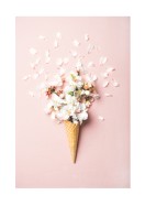 Flowers In Waffle Cone | Crea tu propio cartel