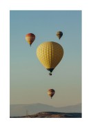 Hot Air Balloons In Blue Sky | Crea tu propio cartel