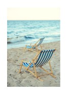 Beach Chairs By The Ocean | Crea tu propio cartel