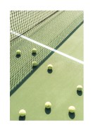 Tennis Balls On Tennis Court | Crea tu propio cartel