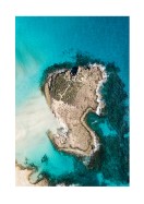 Island In Blue Ocean In Cyprus | Crea tu propio cartel