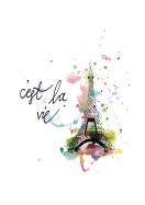 C'est La Vie Eiffel Tower Art | Crea tu propio cartel