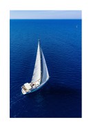 Sailboat In The Middle Of The Ocean | Crea tu propio cartel