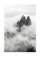 Mountain Peak Surrounded By Clouds | Crea tu propio cartel